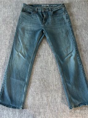 Signature by Levi Strauss Men's Relaxed Jeans in Faded Blue 34x30